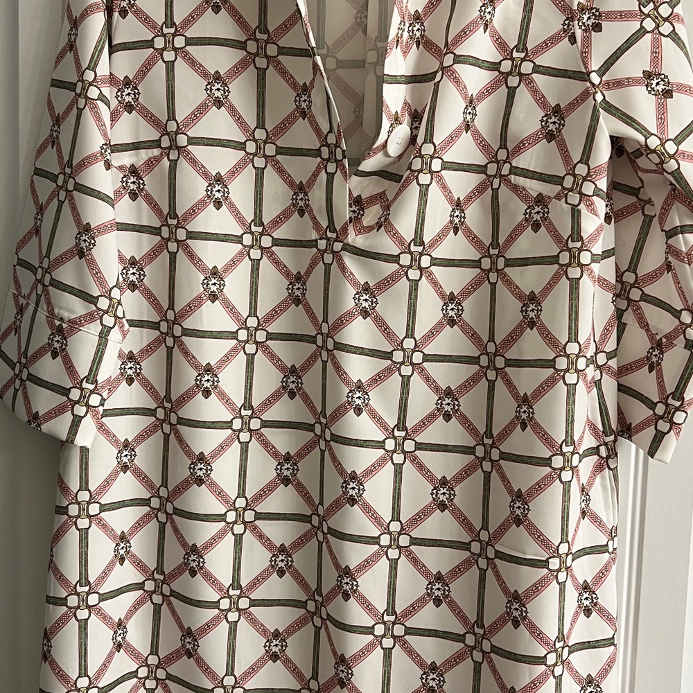 Geometric Patterned Blouse